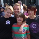 Andrea, straight ally at Pride Charlotte